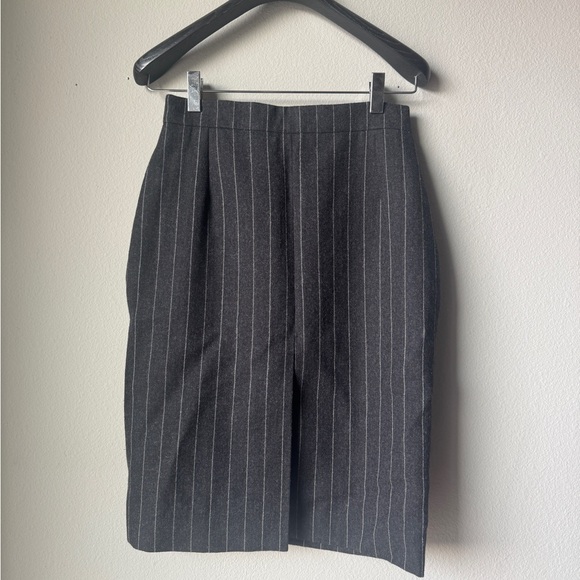 NWT Saint Laurent Pinstripe Pencil Skirt - Picture 1 of 3